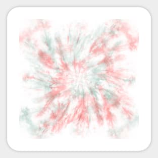 Pink and Teal Marble Tie-Dye Sticker